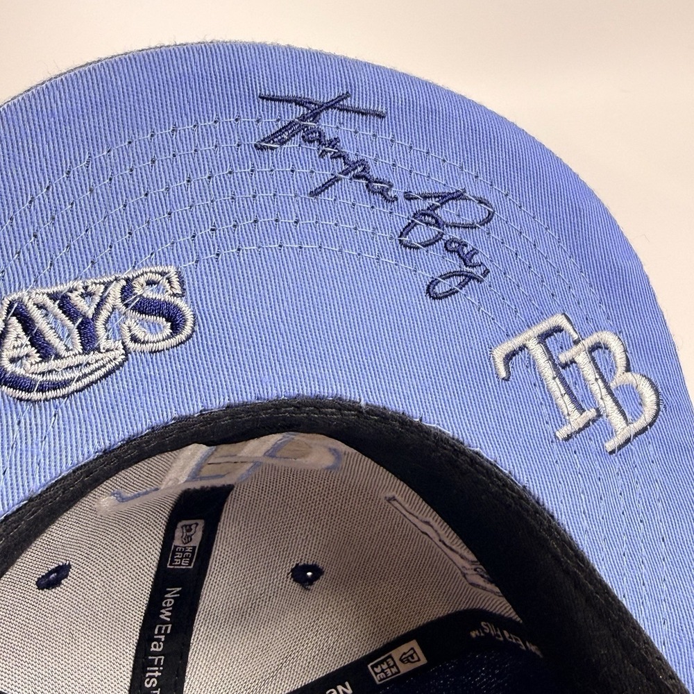 Rare Tampa Bay Rays New‎ Era Navy Identity 9Fifty SnapBack Hat - Picture 16 of 16